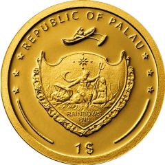 1 Dollar St. Francis of Assisi, coloured
