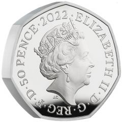 50 Pence - Elizabeth II Platinum Jubilee, Silver Piedfort
