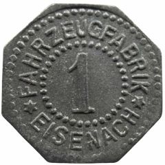 1 Pfennig - Eisenach Fahrzeugfabrik