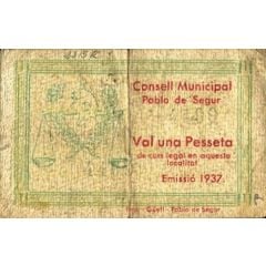 1 Peseta Pobla de Segur