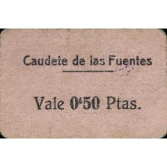0.50 Pesetas Caudete de las Fuentes