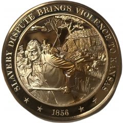 Medal - History of the United States Slavery Dispute Brings Violence to Kansas