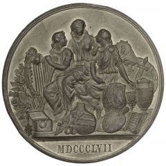 Medal - Victoria Art Treasures of Great Britain, white metal