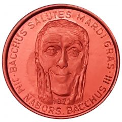 Mardi Gras Token - Bacchus Jim Nabors, New Orleans, Louisiana