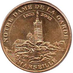 Monnaie de Paris Tourist Token - Marseille Notre-Dame de la Garde