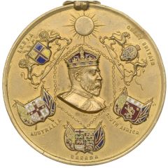 Medal - Edward VII Coronation, A. Band, gilt