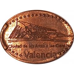 Elongated coin - City of Arts and Sciences