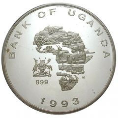 10 000 Shillings Rhinoceros, large type