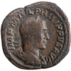 Sestertius - Philippus I LIBERALITAS AVGG II S C, Liberalitas