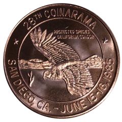Medal - Inter-Club Numismatic Council 28th Coinarama, California Condor