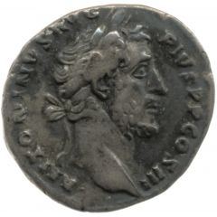 Denarius - Antoninus Pius DES IIII, Virtus