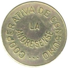 25 Pesetas - Cooperativa de Consumo La Andresense