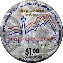 1 Dollar - World Police / Fire Games Calgary, Alberta