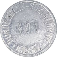 20 Pfennig Deposit Token - Bundesbahn-Sozialwerk KASSEL