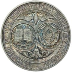 Medal Presbyterian Church of England; silver, 39mm