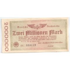 2 000 000 Mark Deutsche Reichsbahn