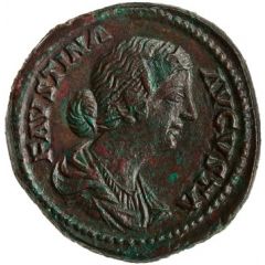 Sestertius - Faustina the Younger VENVS VICTRIX S C, Venus and Victory