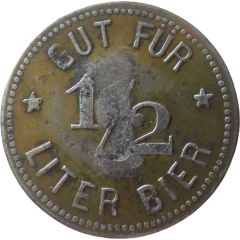1/2 Liter Bier Countermarked `E`