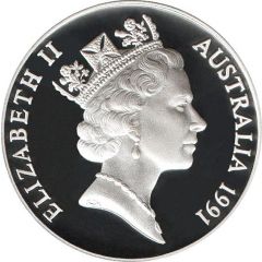 10 Dollars - Elizabeth II 3rd Portrait - Jabiru - Piedfort