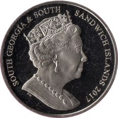2 Pounds - Elizabeth II Blue Squid