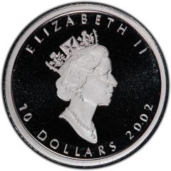 10 Dollars - Elizabeth II Hologram Maple Leaf