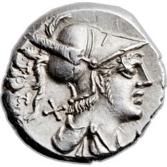 Denarius Veturia: Tiberius Veturius, TI•VET / ROMA