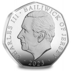 50 Pence - Charles III Father Christmas with toys, Silver Proof
