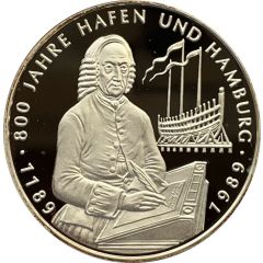 Medal - 800 Years of the port of Hamburg