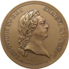 Médaille inauguration de l`hôtel des monnaies- Louis XV refrappe