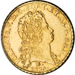 12800 Réis - João V 2nd Type of Shield, Bahia Mint