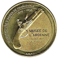 Jeton touristique - Monnaie de Paris - Charleville-Mézières - Musée de l`Ardenne