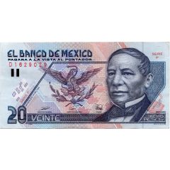 20 Nuevos Pesos