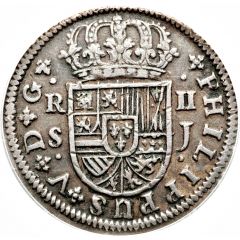 2 Reales - Felipe V Seville, 1st type