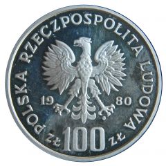 100 Zlotys 1980 Olympic Games