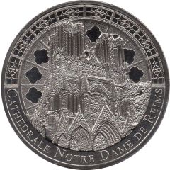 Jeton Touristique - Monnaie de Paris - Reims - Cathédrale Notre-Dame - Façade occidentale