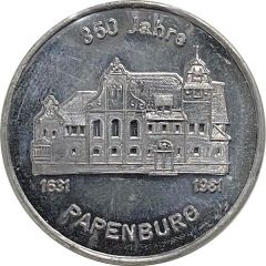 Token - 350 Years of Papenburg Papenburg, Lower Saxony