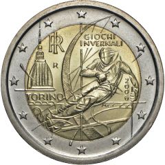 2 Euros 2006 Winter Olympics - Turin