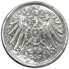 2 Pfennig - Wilhelm II type 2 - small shield - Pattern