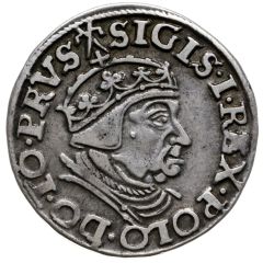 Trojak gdański - Sigismund I the Old Gdańsk mint