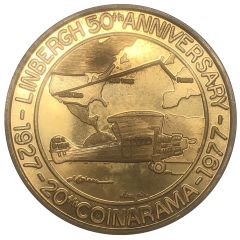 Medal - Inter-Club Numismatic Council 20th Coinarama, Charles Lindbergh Anniversary