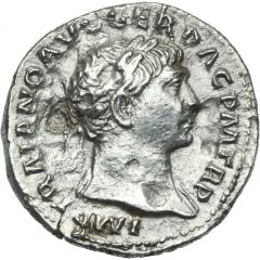 Denarius - Trajan COS V P P S P Q R OPTIMO PRINC, Aequitas