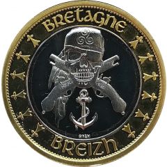 Jeton touristique - Nemery and Calmejane - Bretagne - Triskèle et pirate