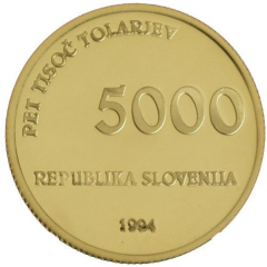 5000 Tolarjev Bishop Abraham - Freising Manuscripts