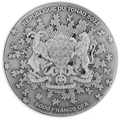 5000 Francs CFA Earth puzzle