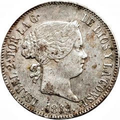 1 Escudo - Isabel II