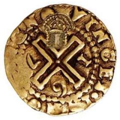 1000 Réis - Alfonse VI Counterstamp `Crowned 1` over `1 Cruzado, João IV`