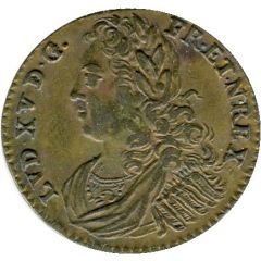 Rechenpfennig - Louis XV Amat Aurea Condere Saecla, Nuremberg