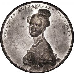 Medal - Victoria Princess Victoria Majority, J. Ottley, white metal