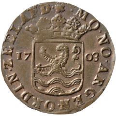 6 Stuivers `Hoedjesschelling` Copper