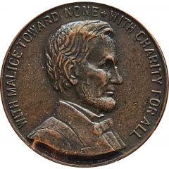 Medal - Abraham Lincoln Gettysburg Address